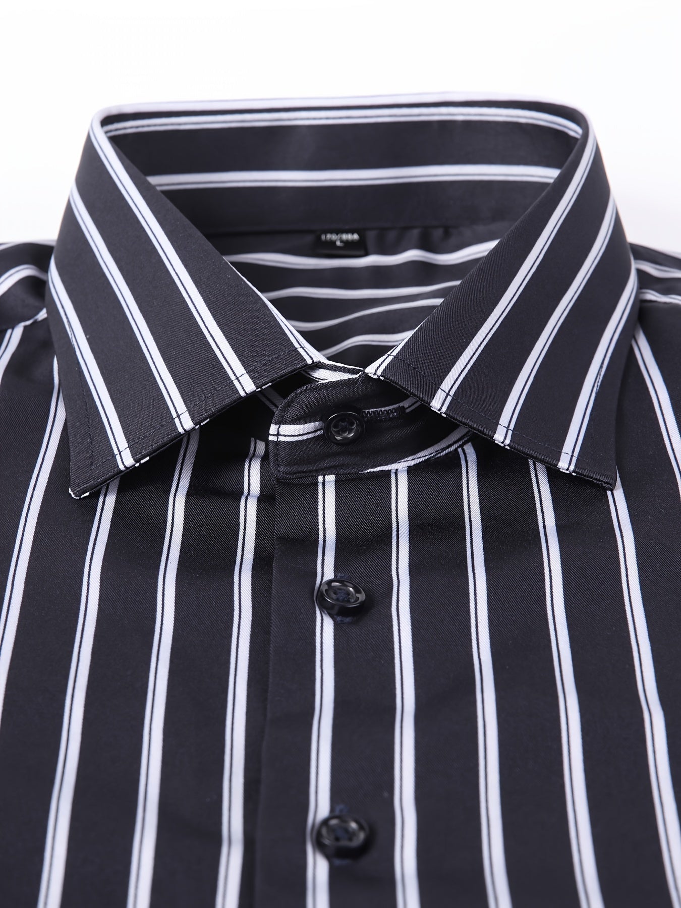 Classic Plaid Design Men's Formal Long Sleeve Shirt, Men's Button Up Shirt For Business Formal Occasions, Gift For Men