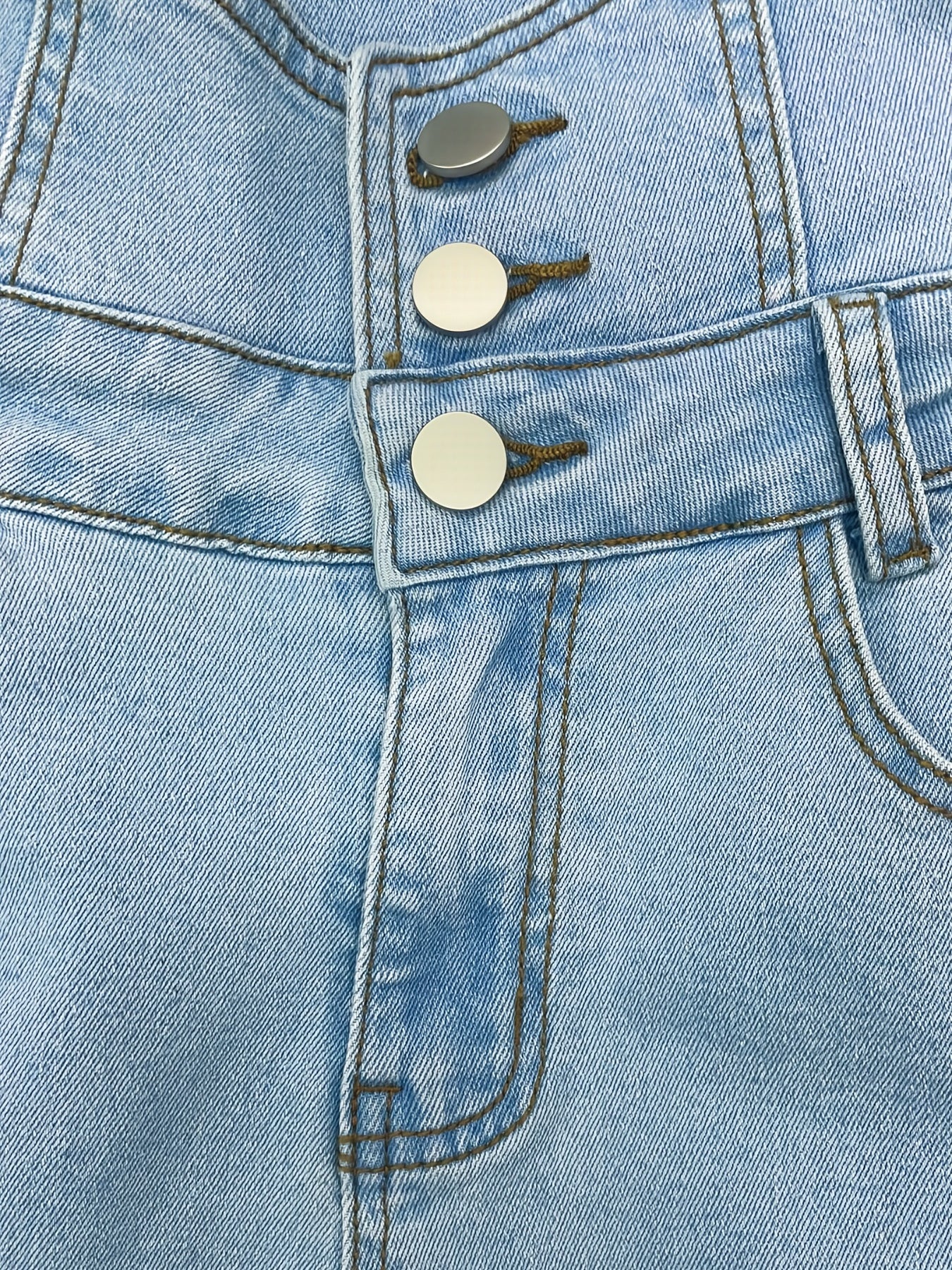 Timeless Blue Cotton Pants with Zip