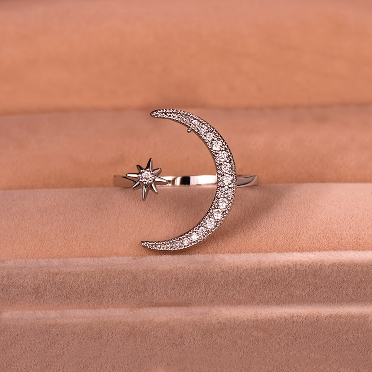 Modern Ring with Gold-tone