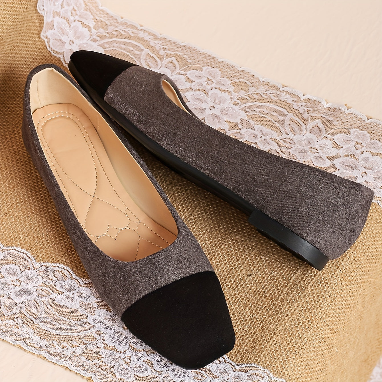 Timeless Colorblock Faux Suede Wedge Sandals with Wedge