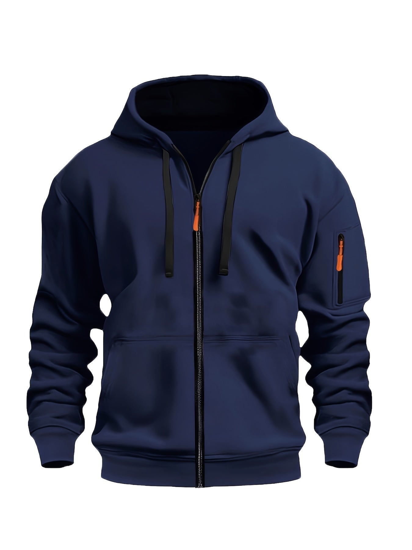 (Pearson OBM) European and American Fashion Casual Autumn and Winter Hat Sweater Zipper Long Sleeve Men's and Women's Same Style Sweatshirt Running Training Outdoor Warm Fitness Jacket