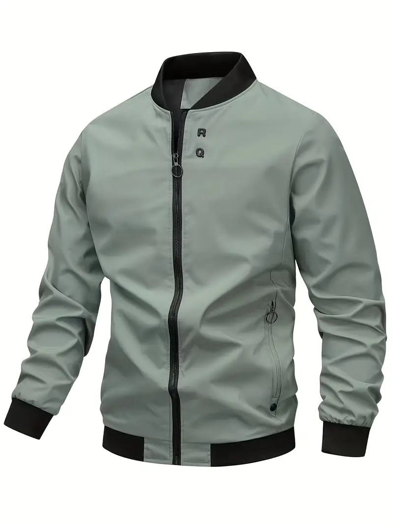 Polyester Zip Long Sleeve Jacket
