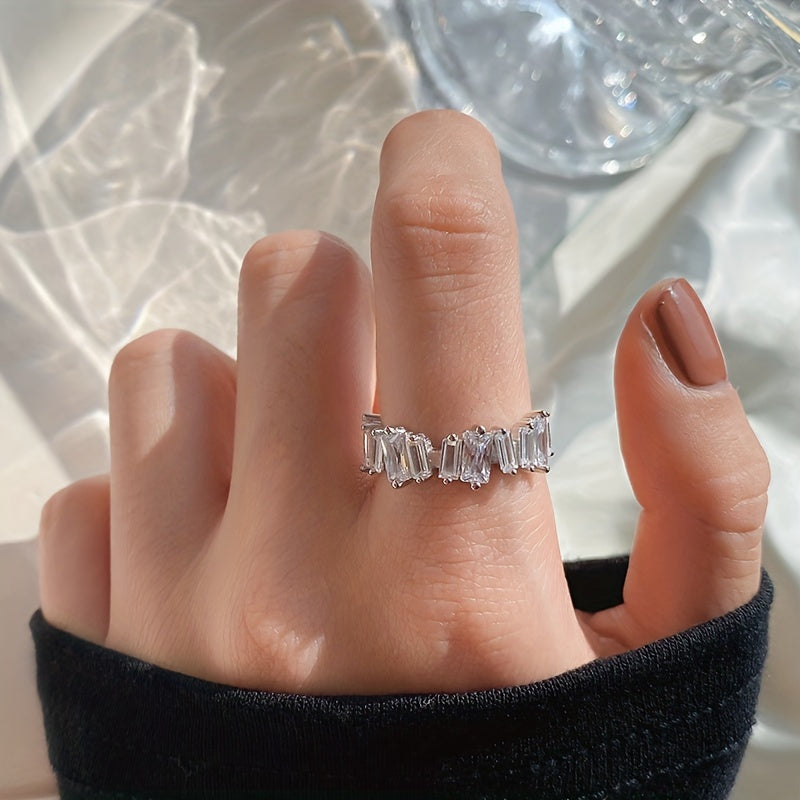 Modern Ring with Gold-tone