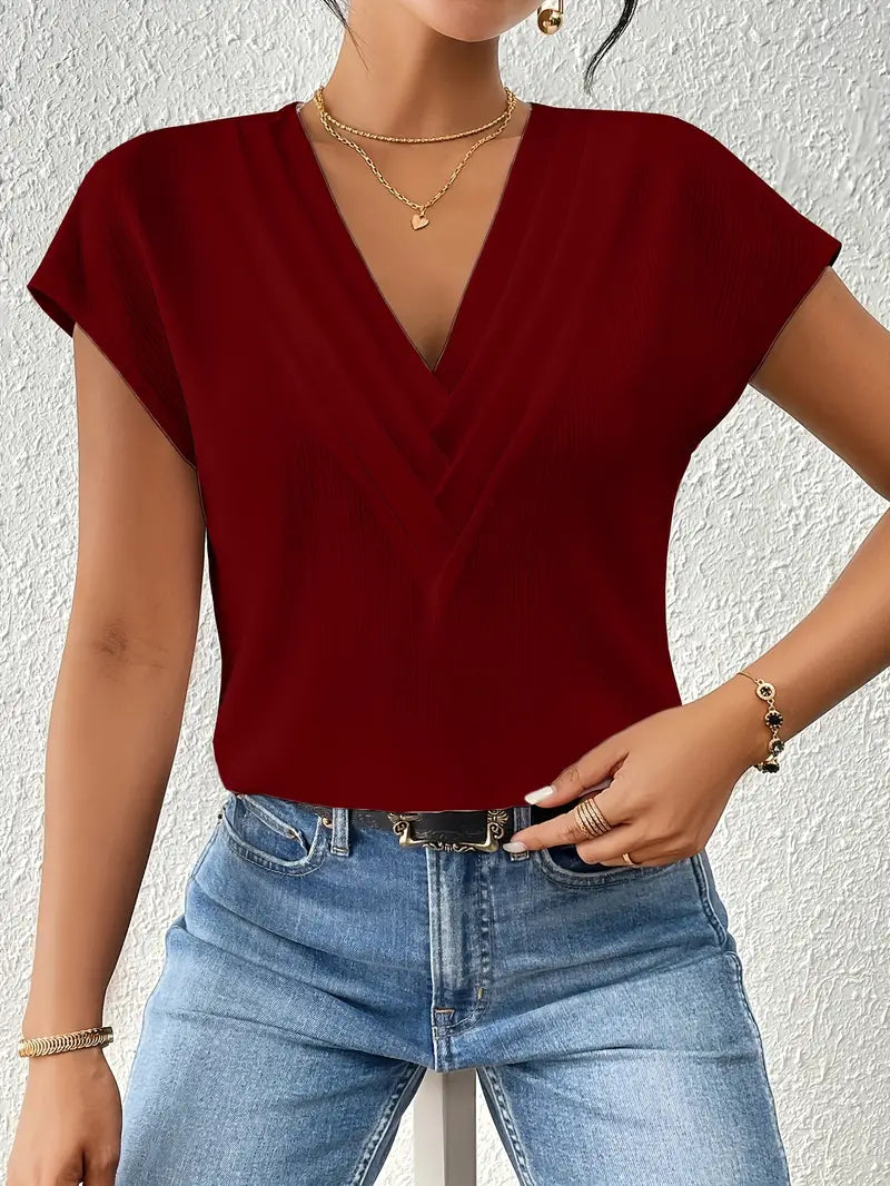 Solid Polyester Sweater