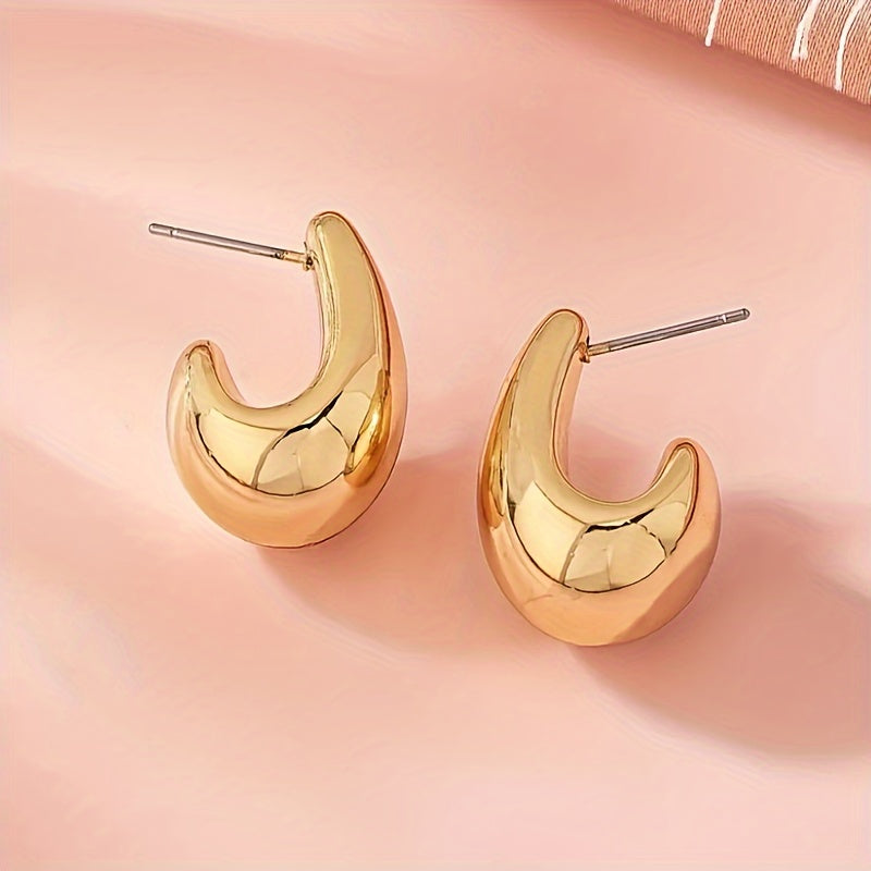 Vintage Earrings with Silver-tone