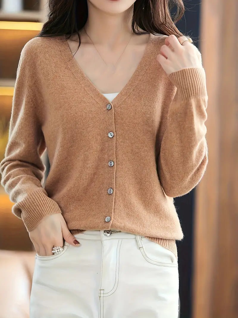 Viscose V-Neck Coat