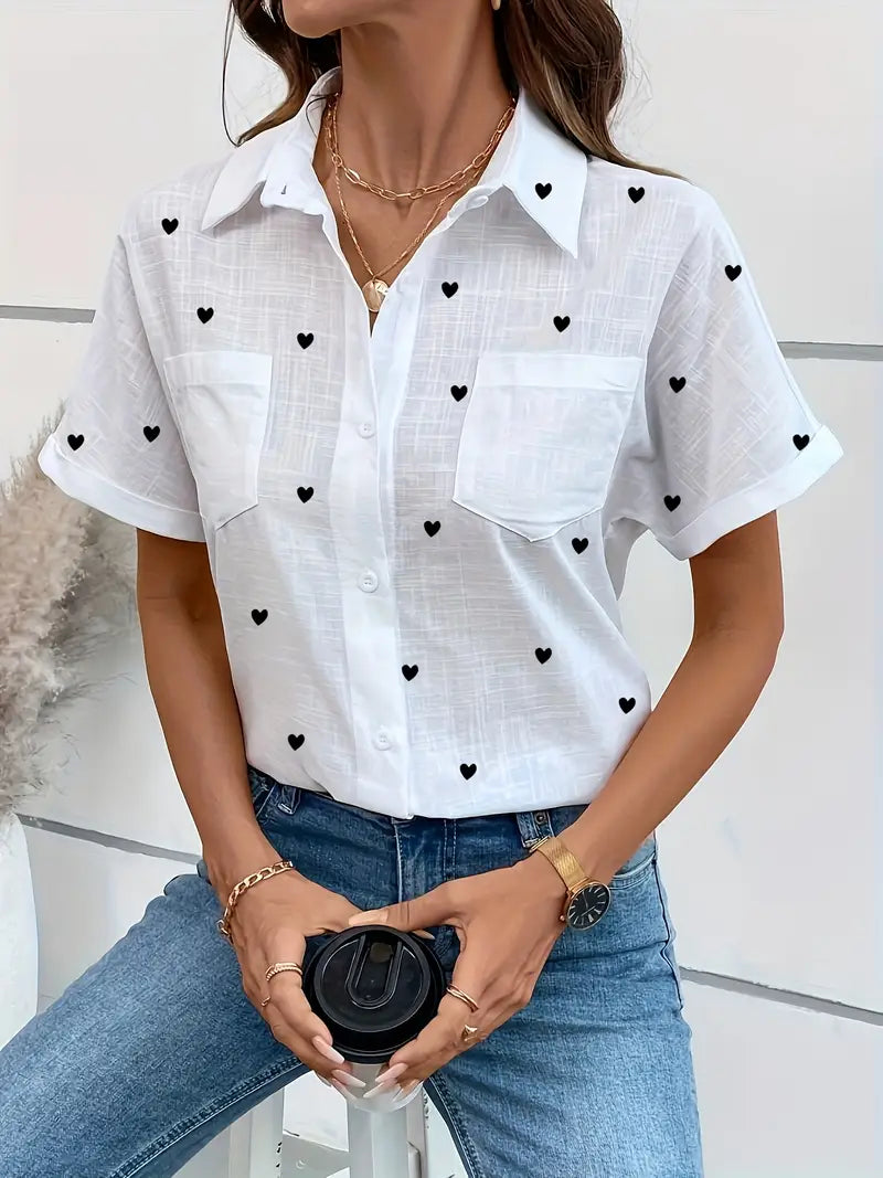 Solid Cotton Blouse White