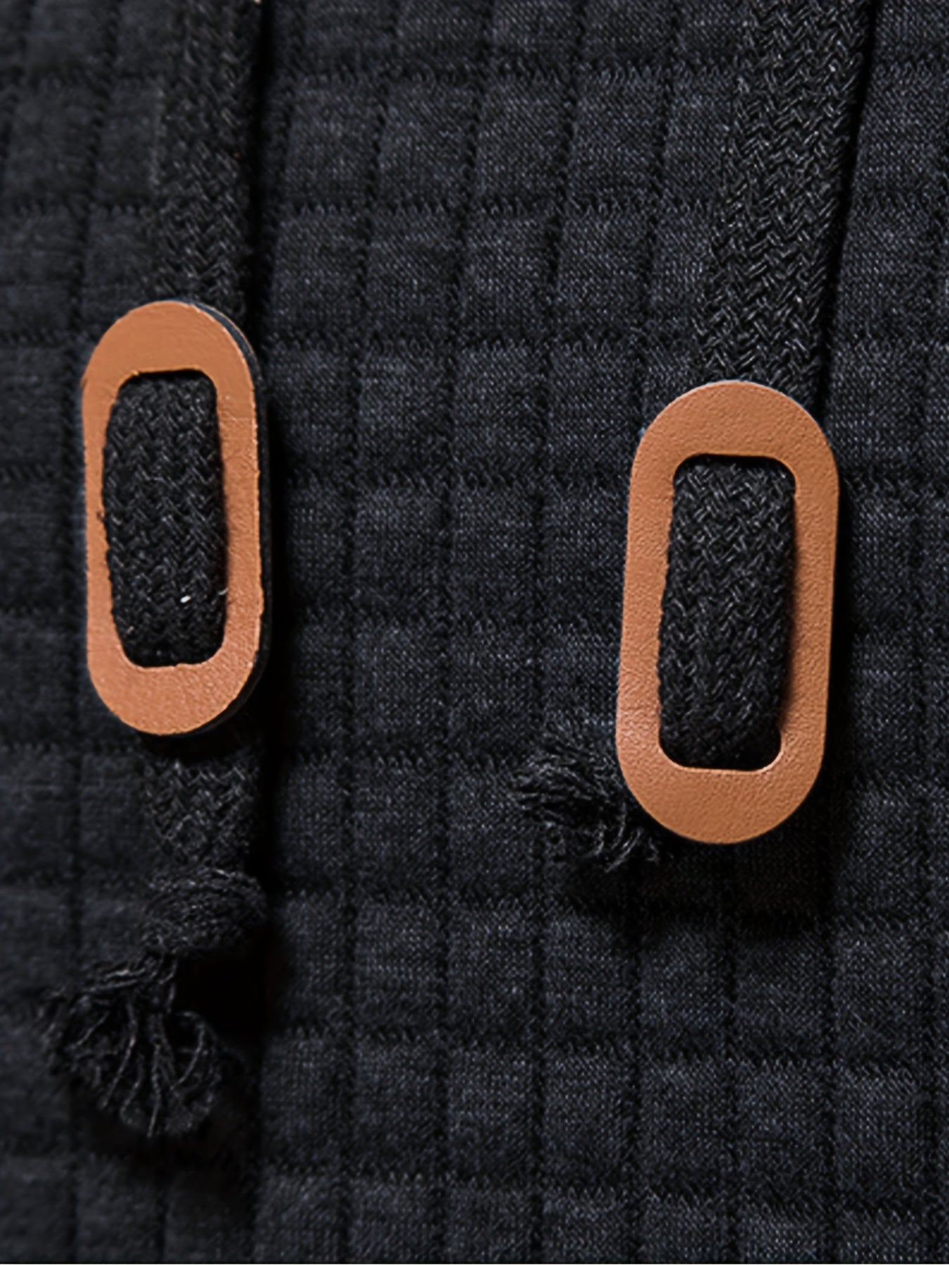 Men's Sporty Hooded Sweatshirt - Navy Blue with Copper Bow Accents, Regular Fit, Machine Washable, High-Quality Fabric for Casual & Athletic Wear, Sweater Hoodie, Everyday Comfort, Textured Knit Fabric
