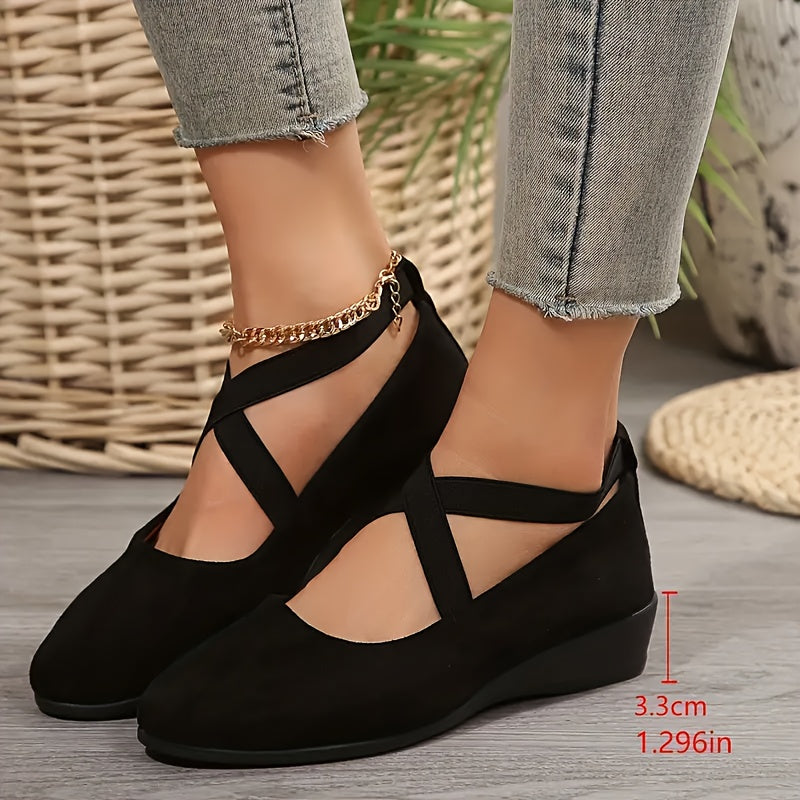 Timeless Red Vegan Leather Wedge Sandals with Wedge