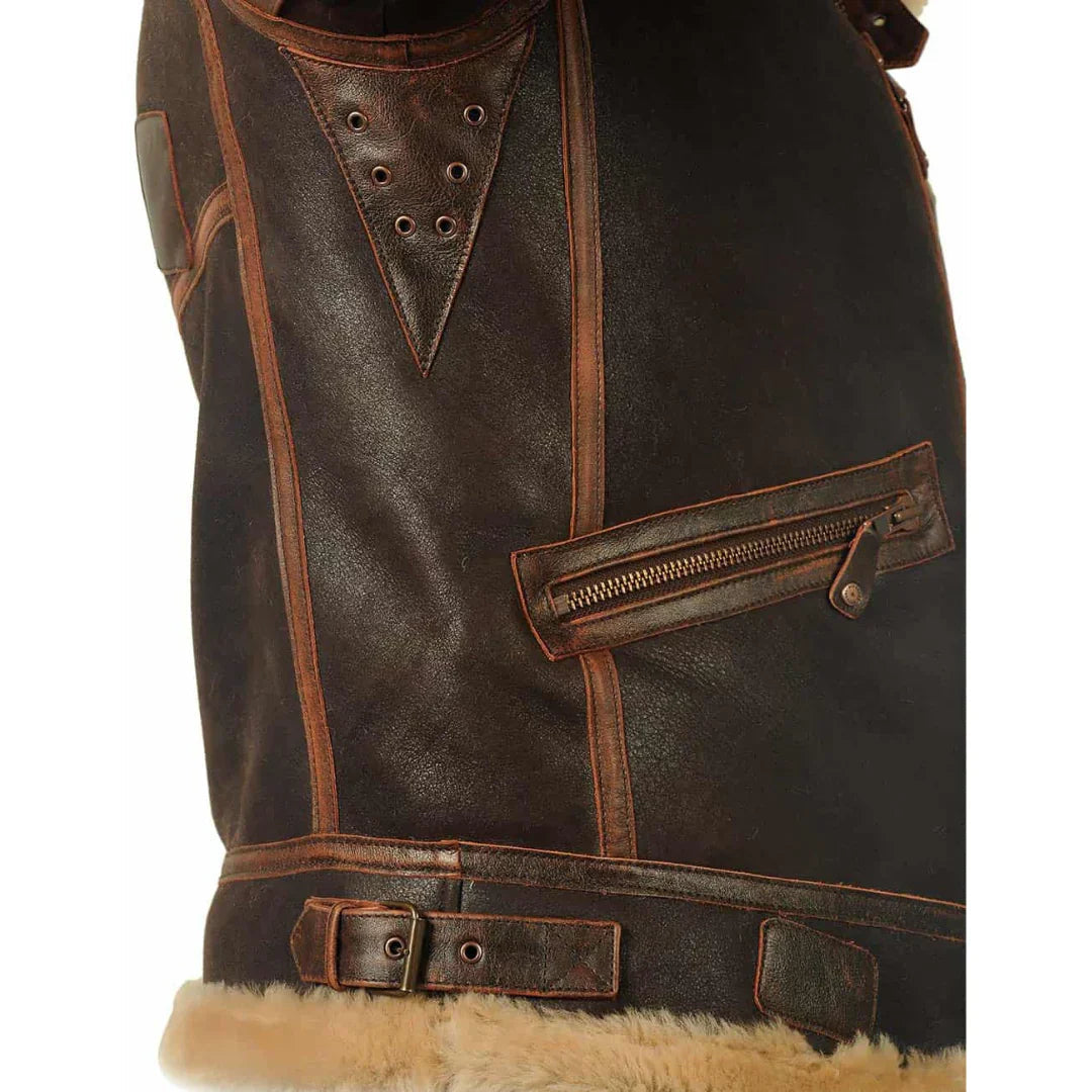 ANDREI I FLEECE-LINED LEATHER JACKET