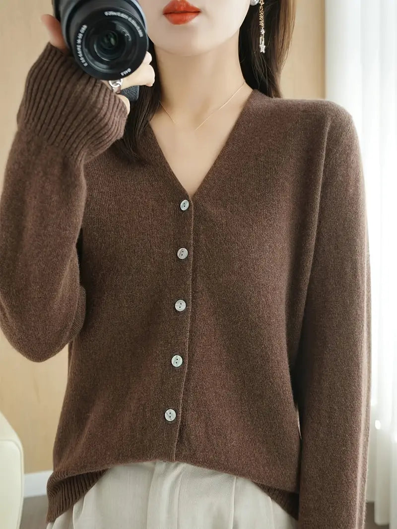 Viscose V-Neck Coat