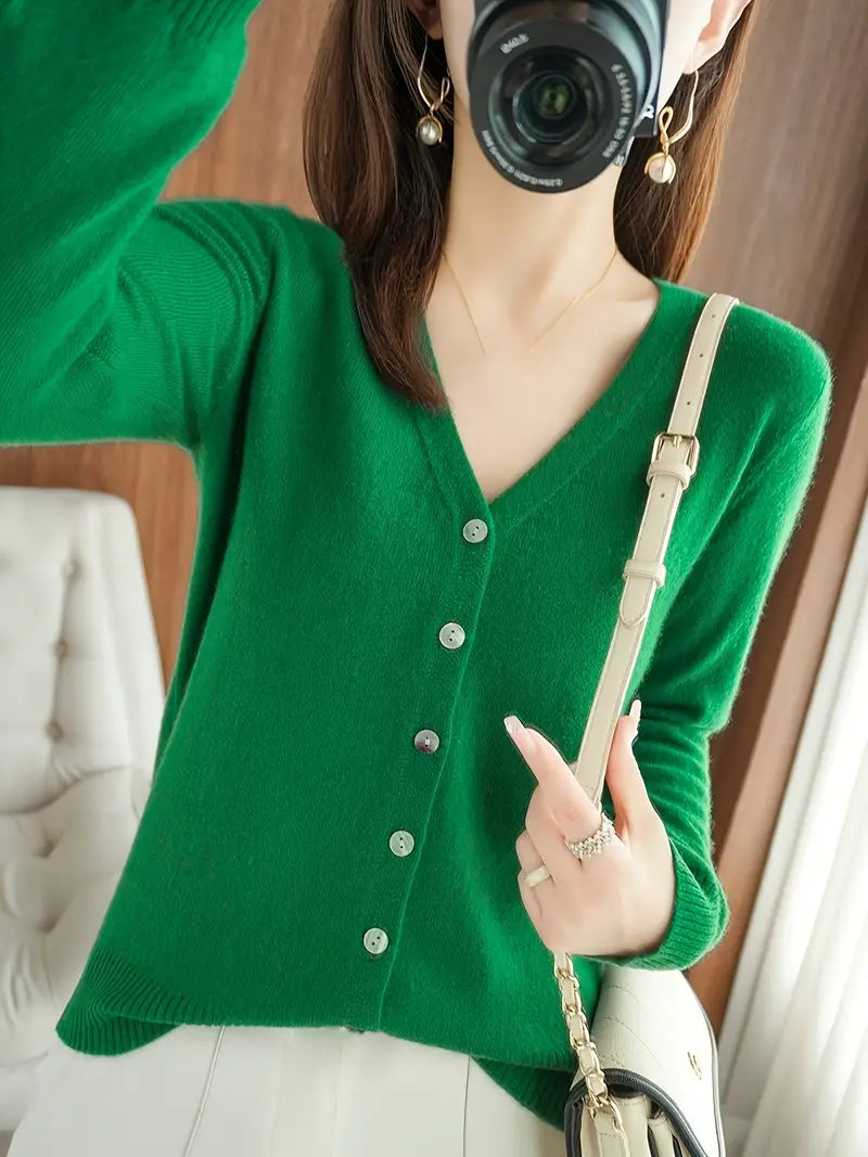 Viscose V-Neck Coat