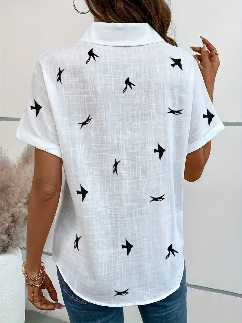 Solid Cotton Blouse White