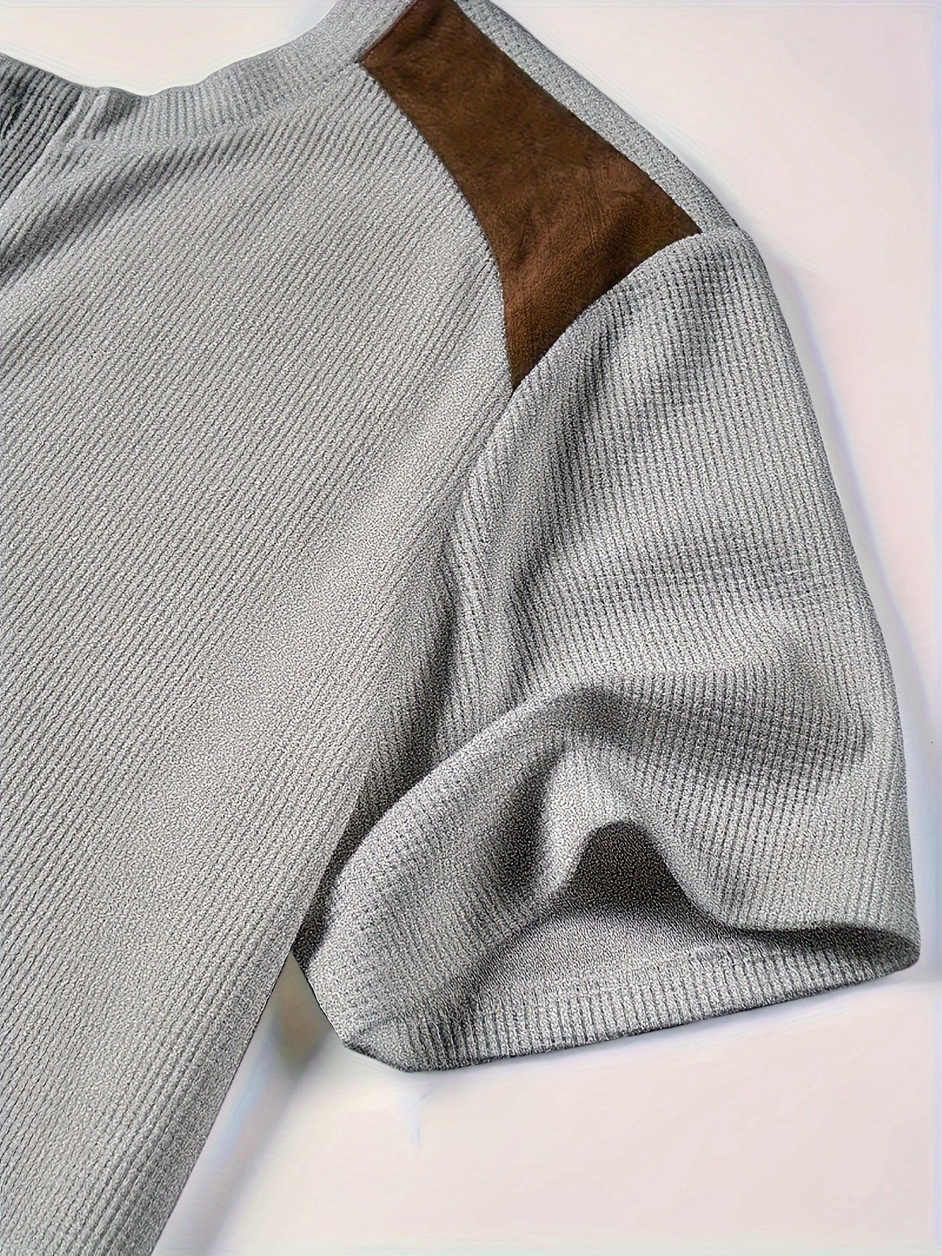 Men'S Waffle Texture Two-Tone Henley Shirt - Casual Summer Short Sleeve, Round Neck, Non-Stretch Fabric