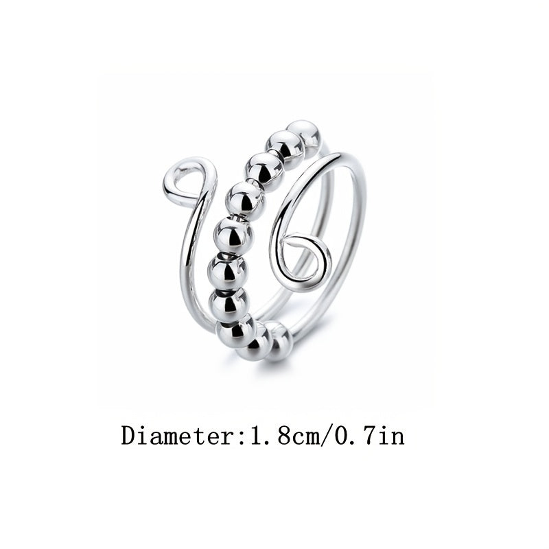 Modern Ring with Gold-tone