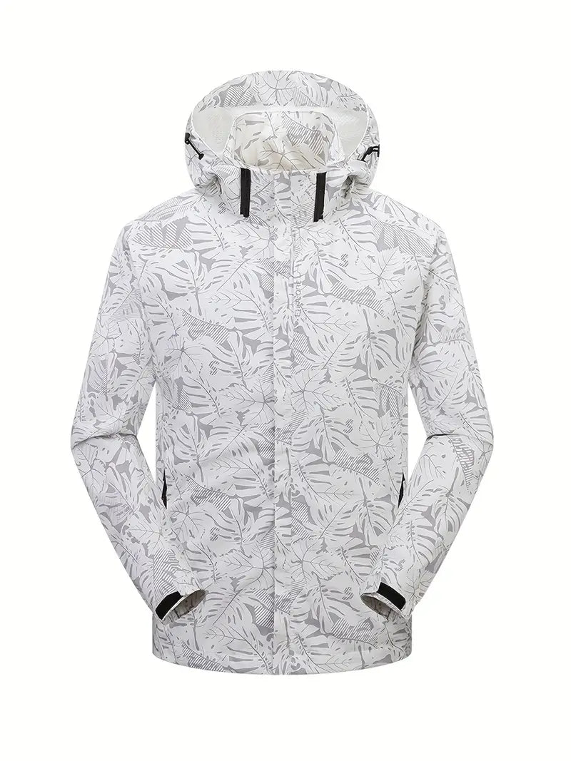 Polyester Hooded Zip Long Sleeve Jacket