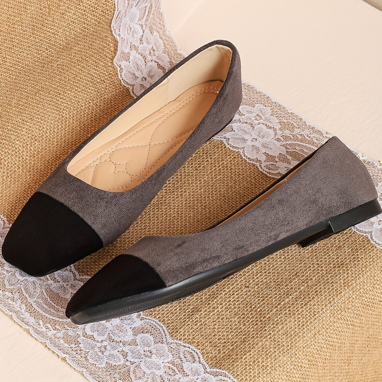 Timeless Colorblock Faux Suede Wedge Sandals with Wedge