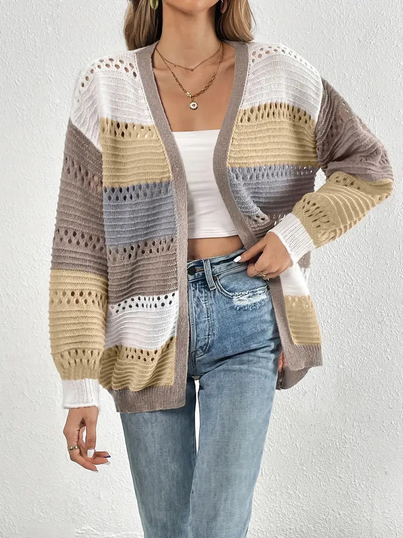 Long V-Neck Cardigan
