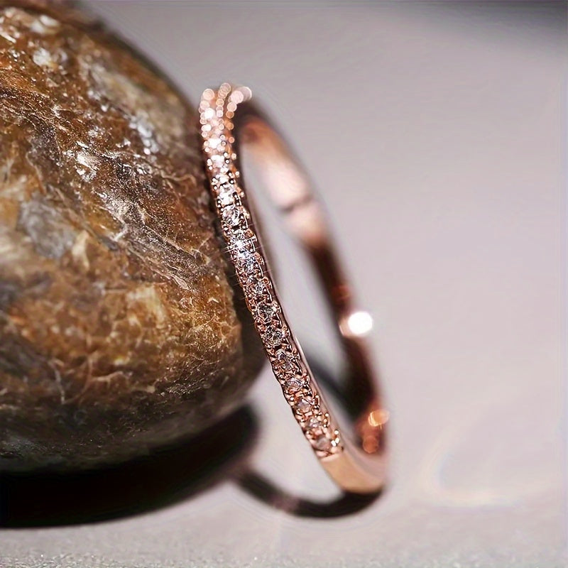 Modern Ring with Gold-tone