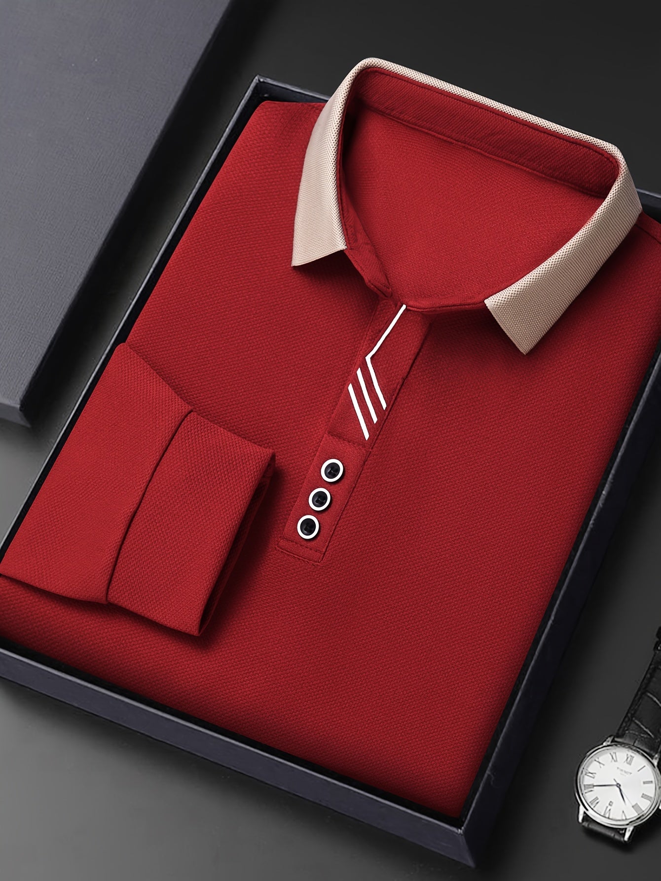 Men's Lightweight Long Sleeve Shirt - Breathable, Stretch Fabric for Golf & Business Casual Wear