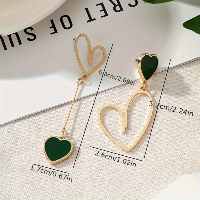 Delicate Earrings with Gold-tone