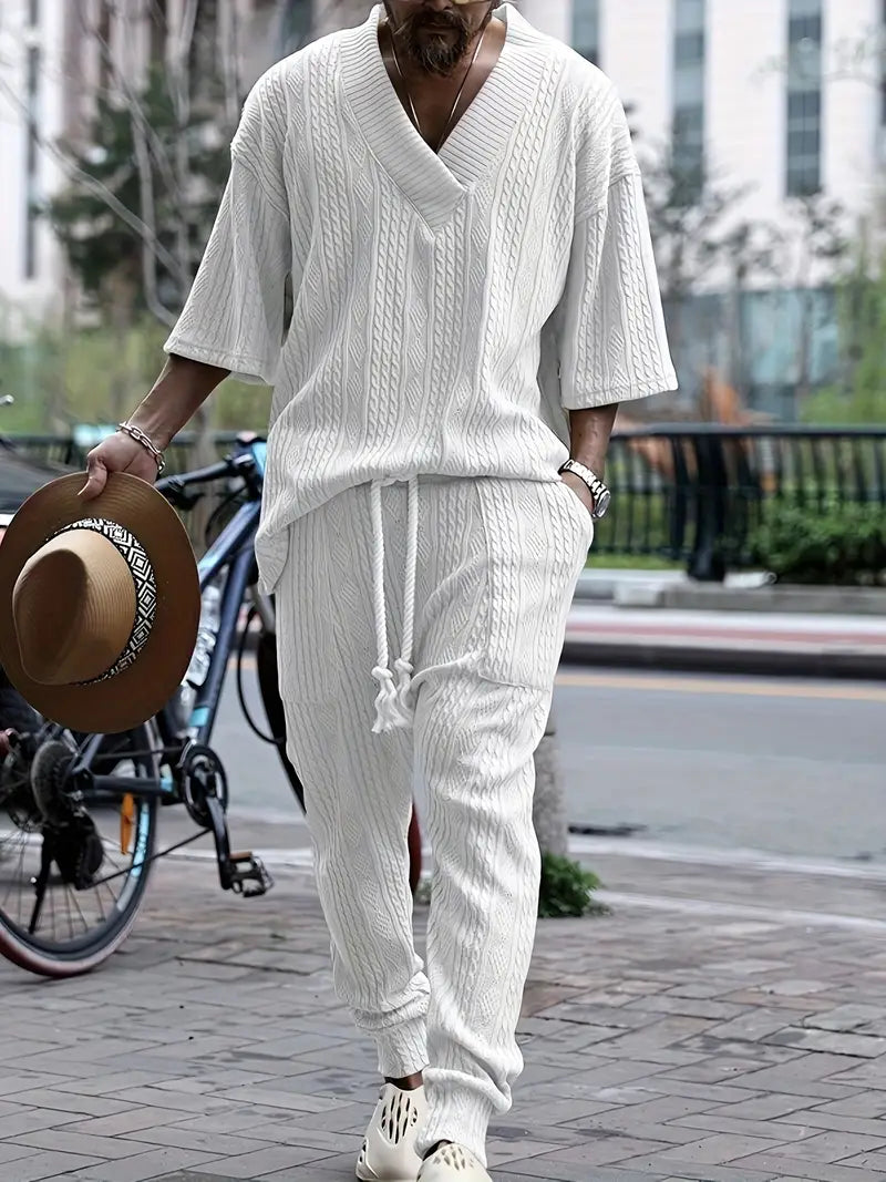 Polyester Knit Short Sleeve Pants