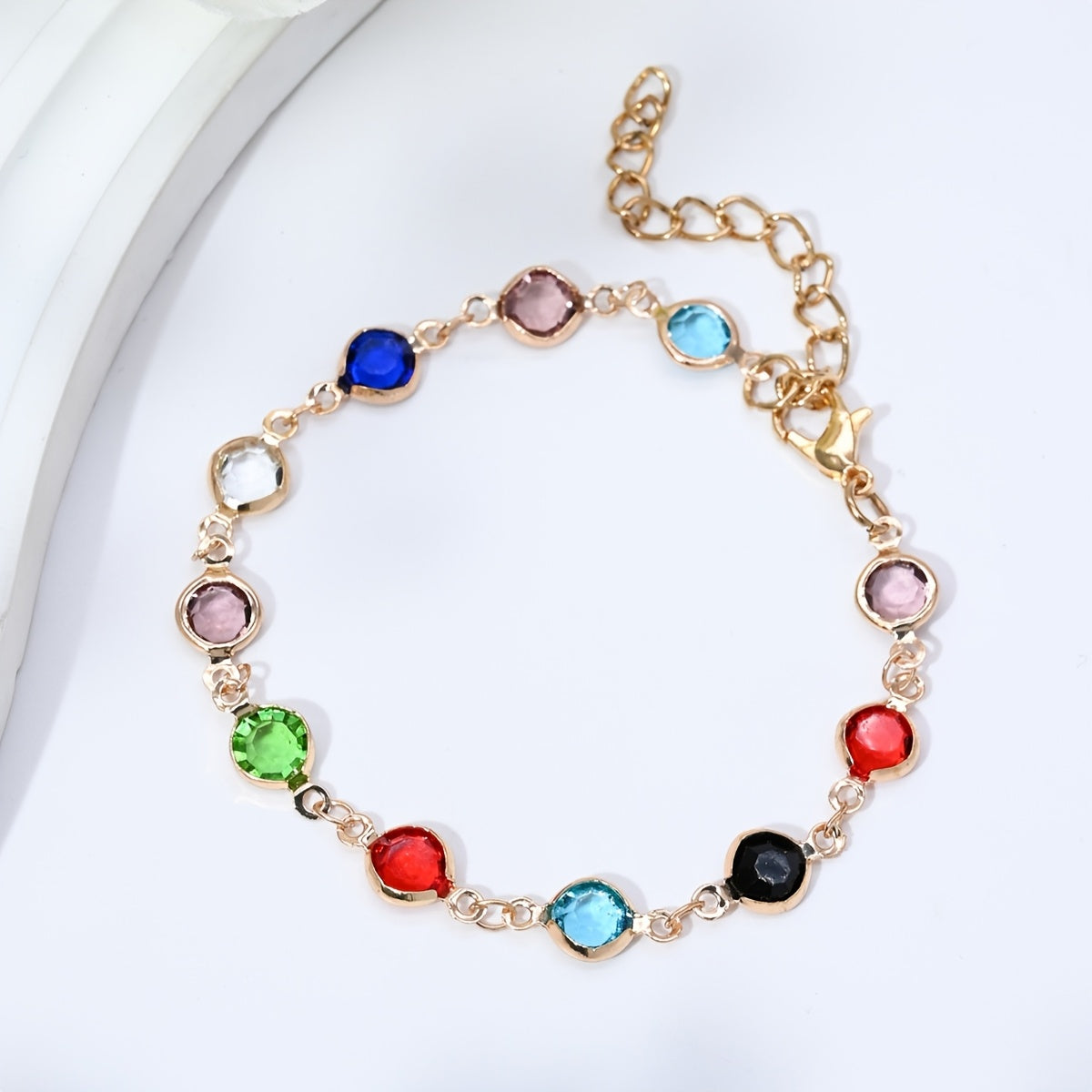 Modern 1-Piece Bracelet Set with Gold-tone