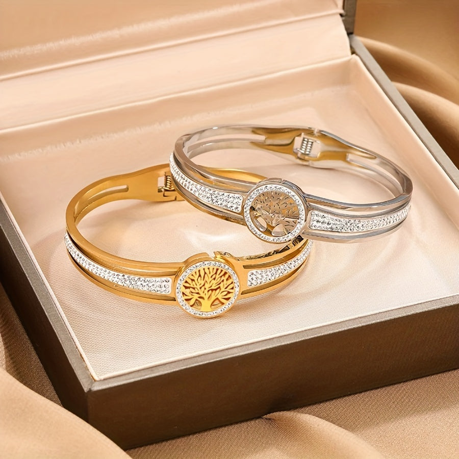 Vintage 1-Piece Necklace & Bracelet Set with Gold-tone