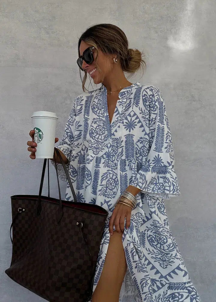 FASHIONABLE PRINTED DRESS