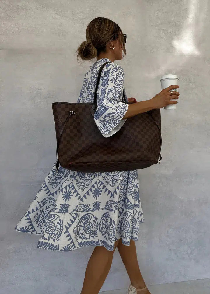 FASHIONABLE PRINTED DRESS