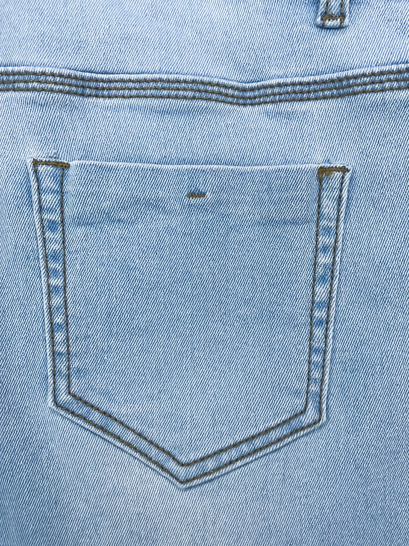 Timeless Blue Cotton Pants with Zip