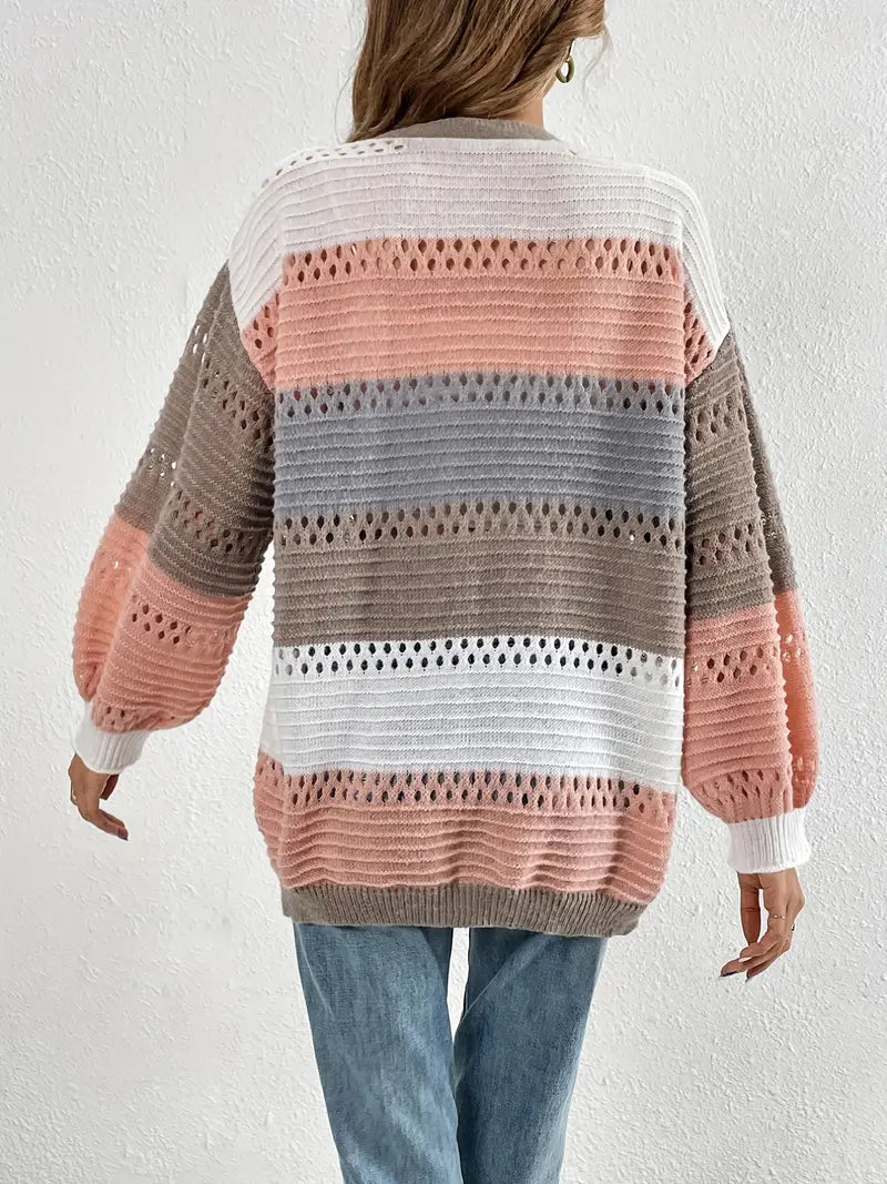 Long V-Neck Cardigan