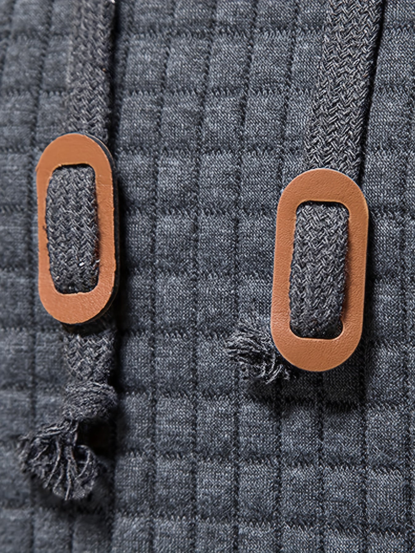 Men's Sporty Hooded Sweatshirt - Navy Blue with Copper Bow Accents, Regular Fit, Machine Washable, High-Quality Fabric for Casual & Athletic Wear, Sweater Hoodie, Everyday Comfort, Textured Knit Fabric
