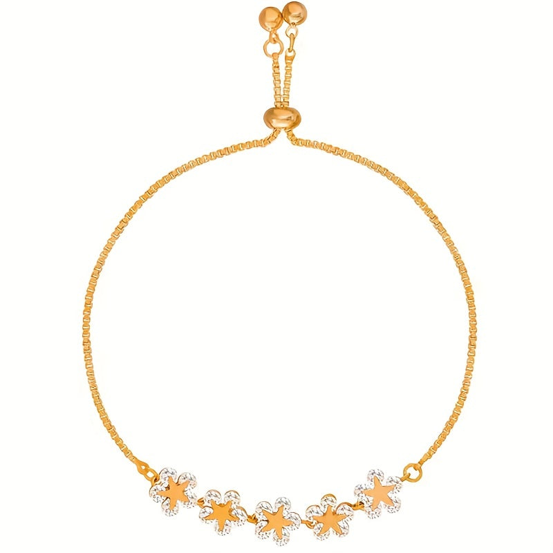 Boho Necklace with Gold-tone