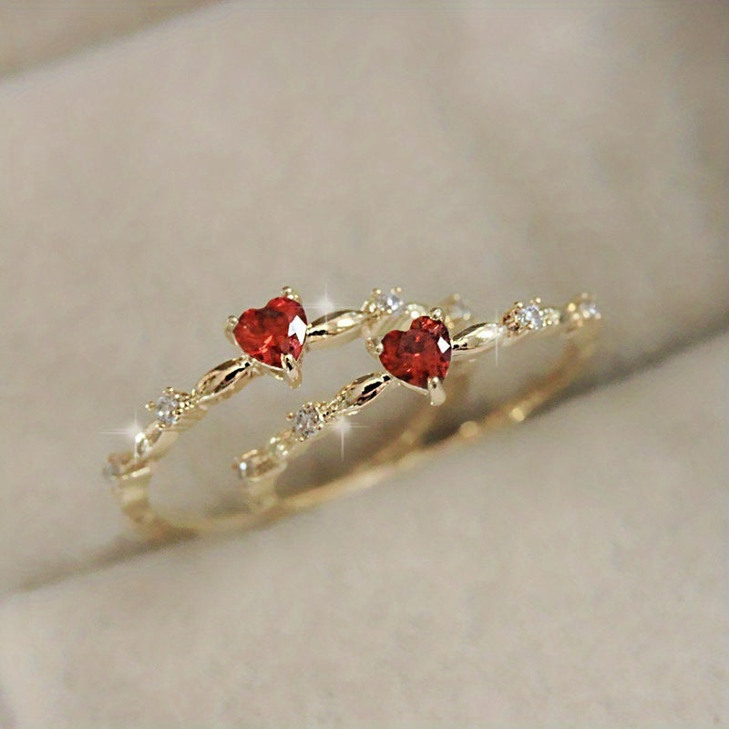 Vintage Ring with Gold-tone