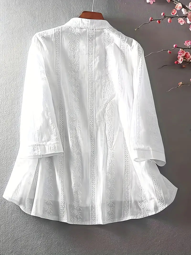 Floral Polyester Blouse