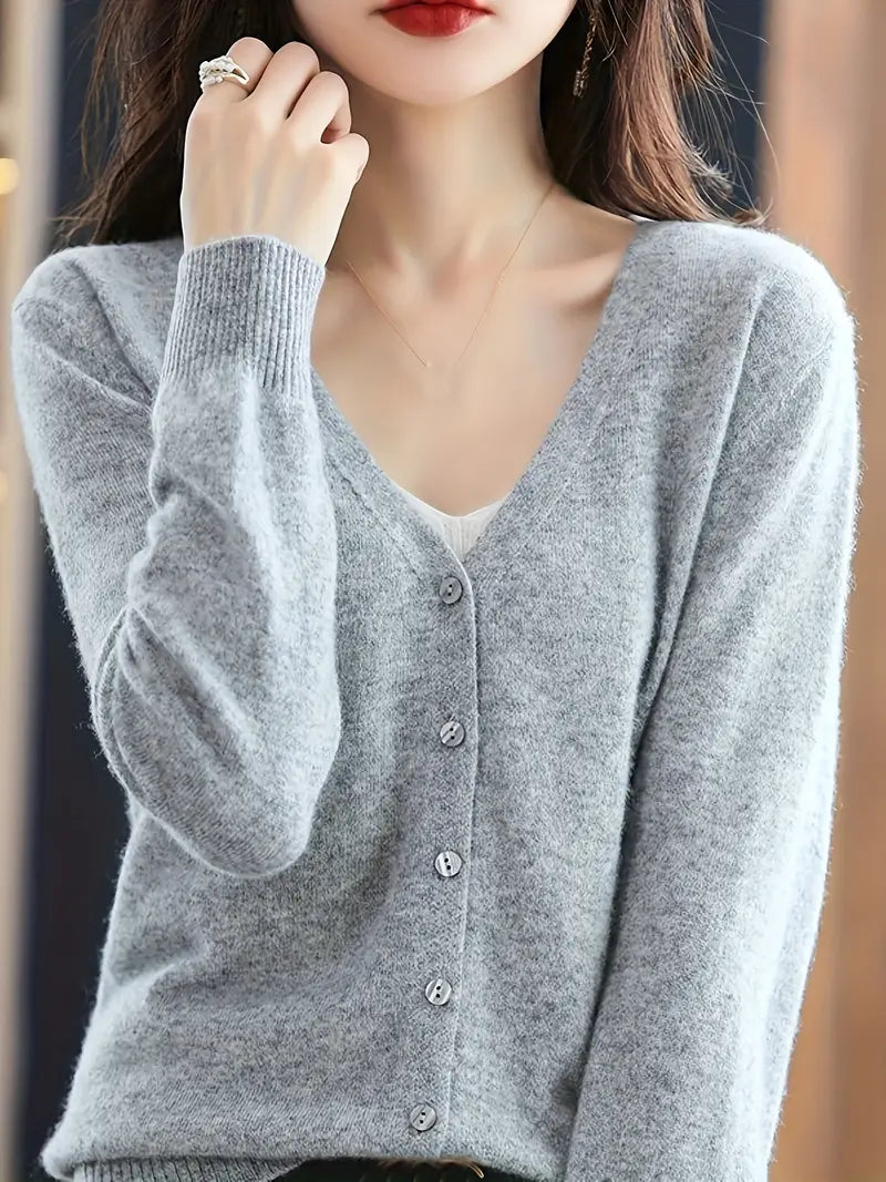Viscose V-Neck Coat
