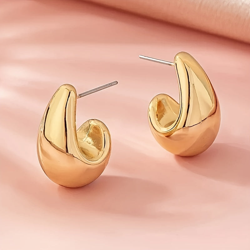 Vintage Earrings with Silver-tone