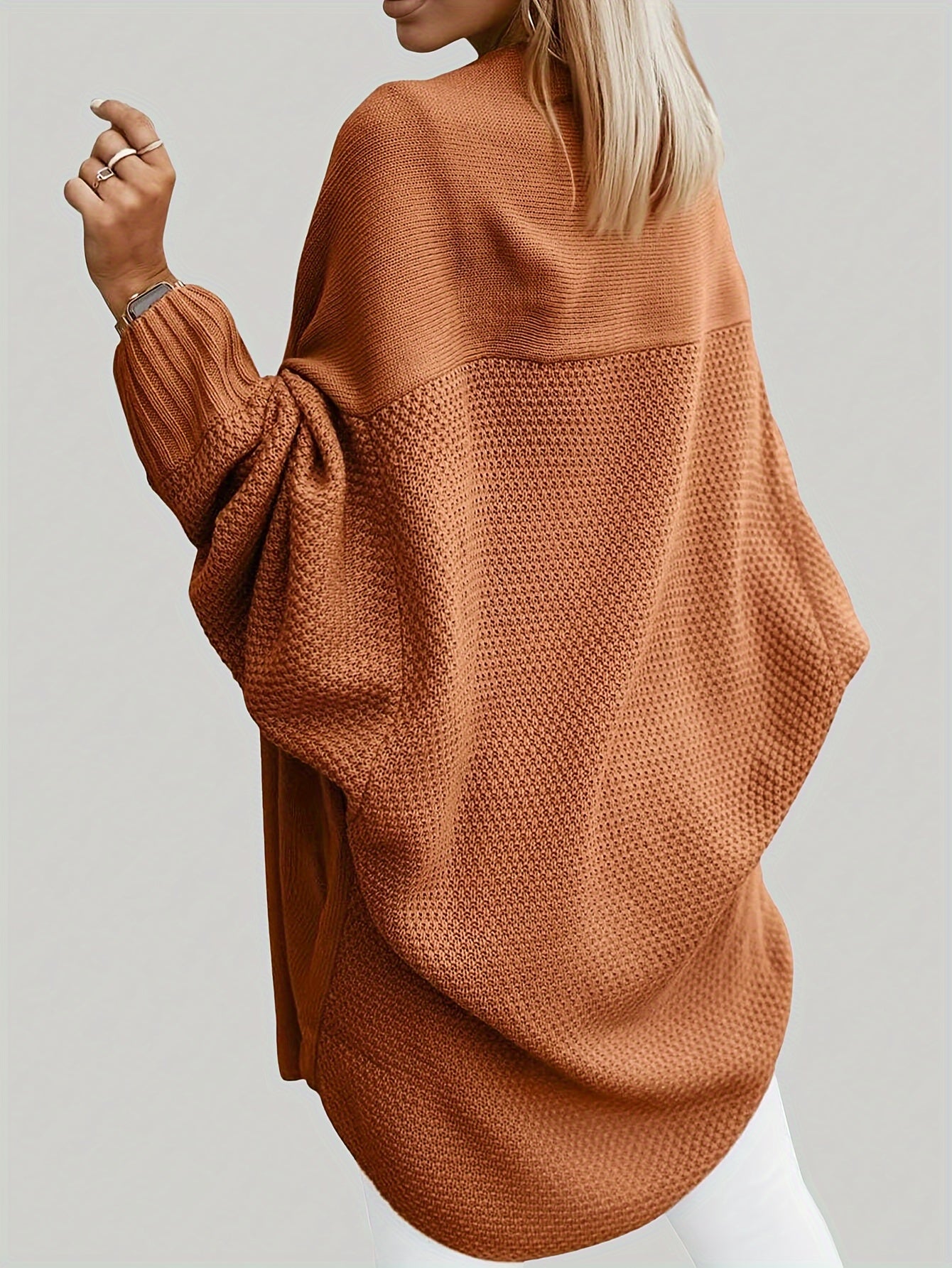 Autumn-Winter New Casual Loose Comfortable Cardigan Sweater with Long Sleeves