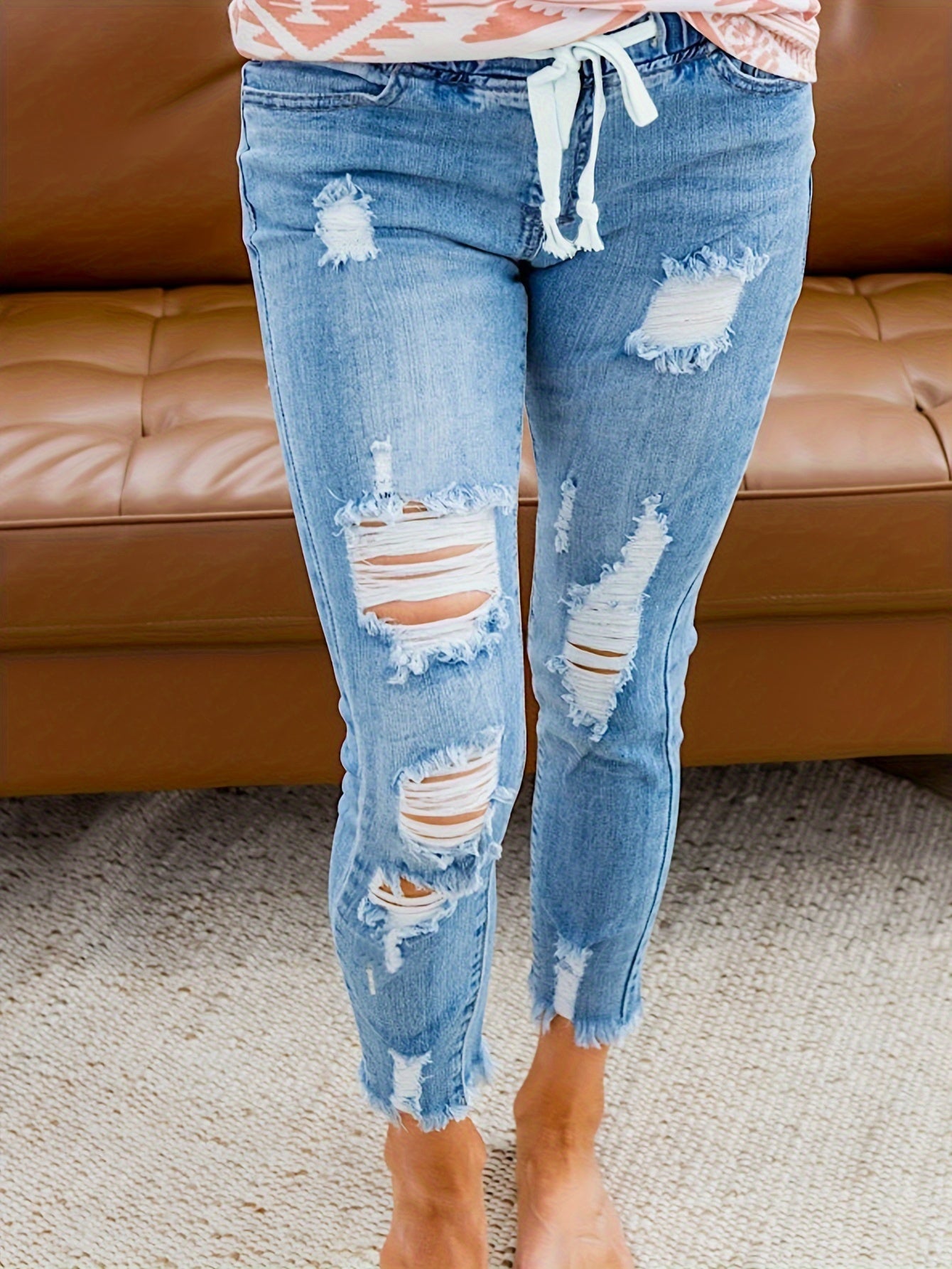 Timeless Tan Cotton Pants with Zip