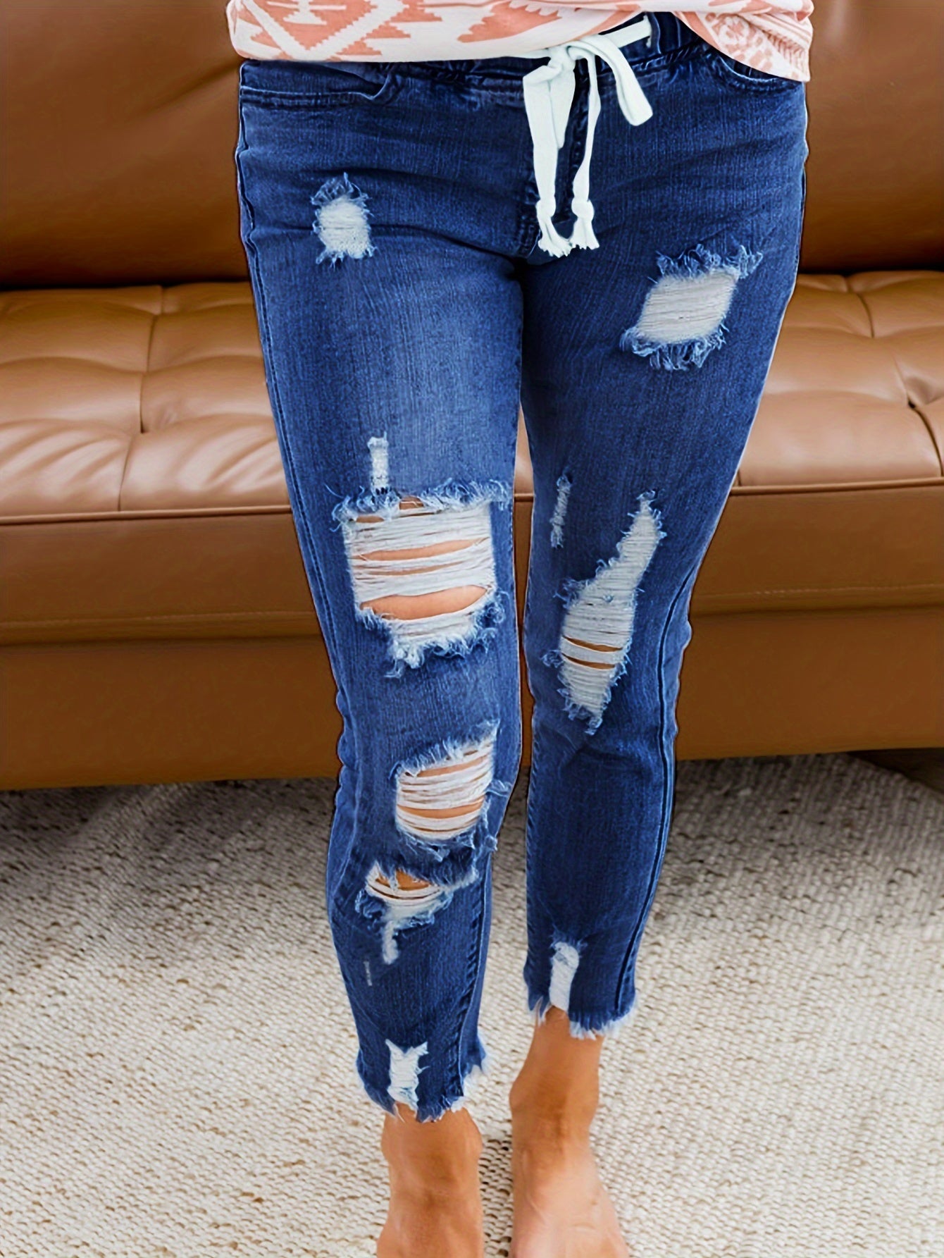 Timeless Tan Cotton Pants with Zip