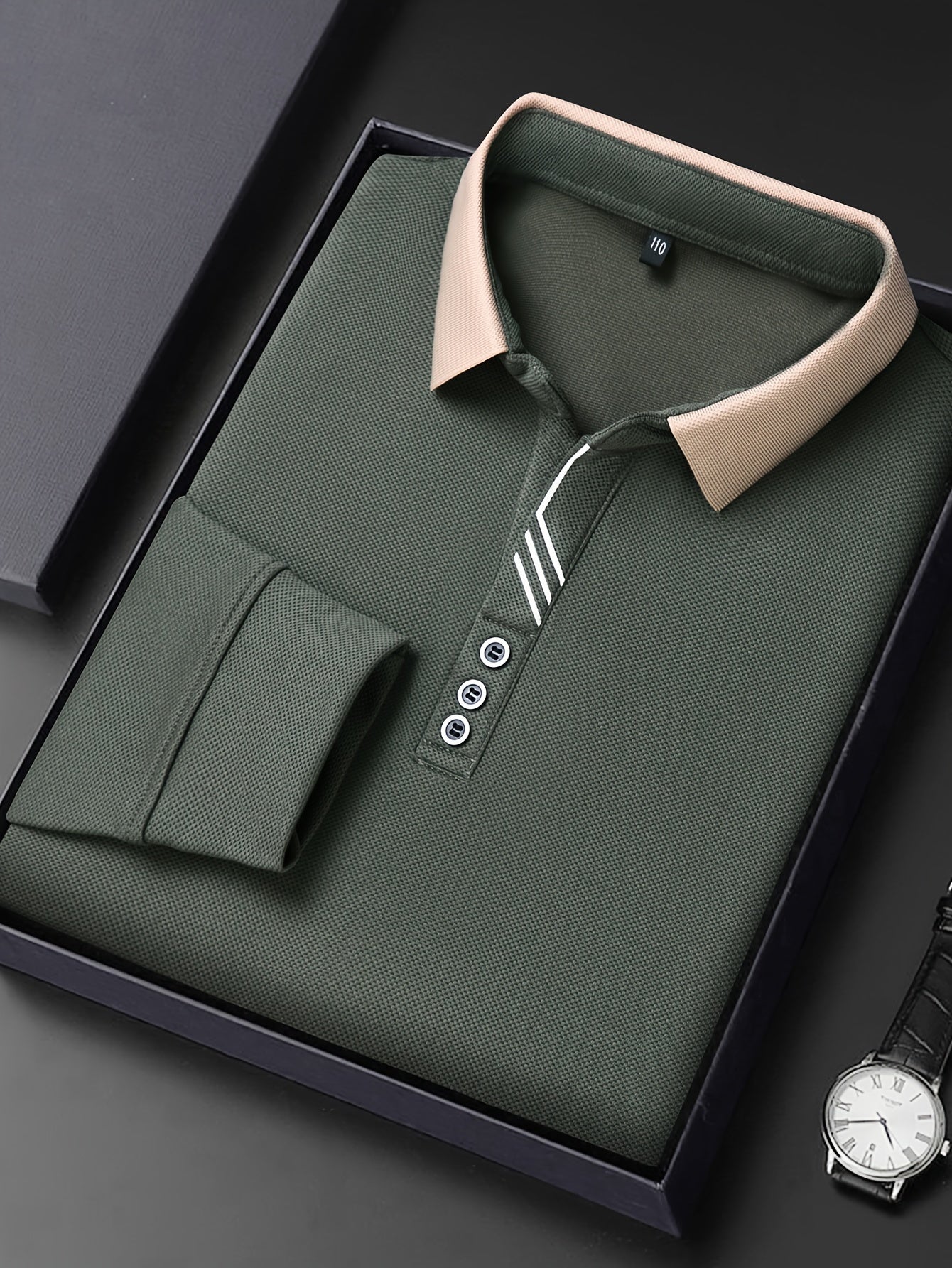 Men's Lightweight Long Sleeve Shirt - Breathable, Stretch Fabric for Golf & Business Casual Wear