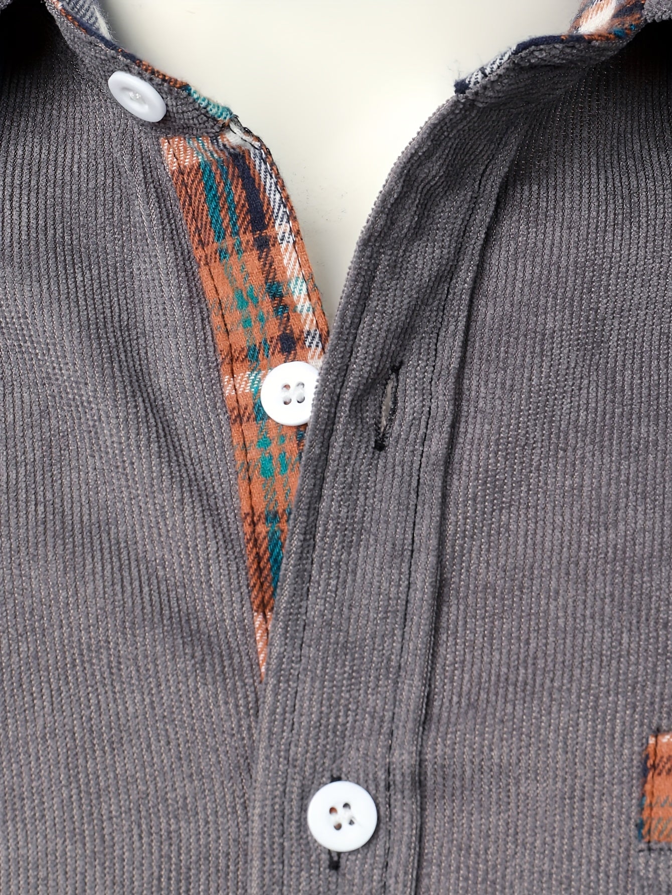 Men's Lapel Shirt, Casual Button Up Long Sleeve Shirt For Summer Fall Business