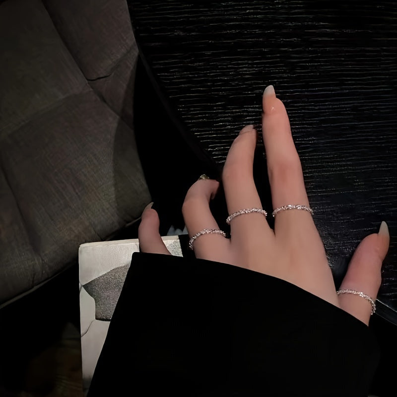 Modern Ring with Gold-tone