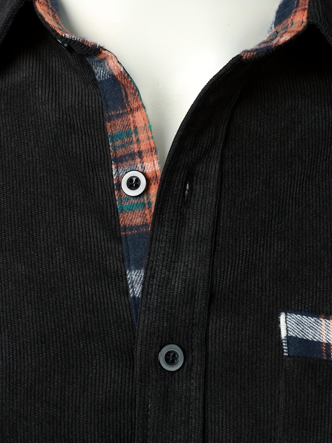 Men's Lapel Shirt, Casual Button Up Long Sleeve Shirt For Summer Fall Business