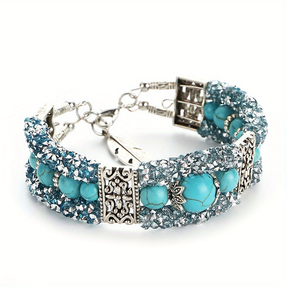 Boho Bracelet with Silver-tone