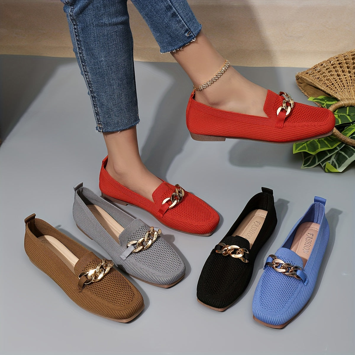 Timeless Knit Flats with Slip-On