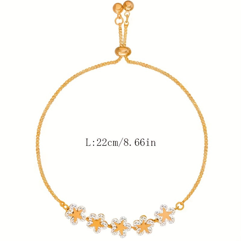 Boho Necklace with Gold-tone