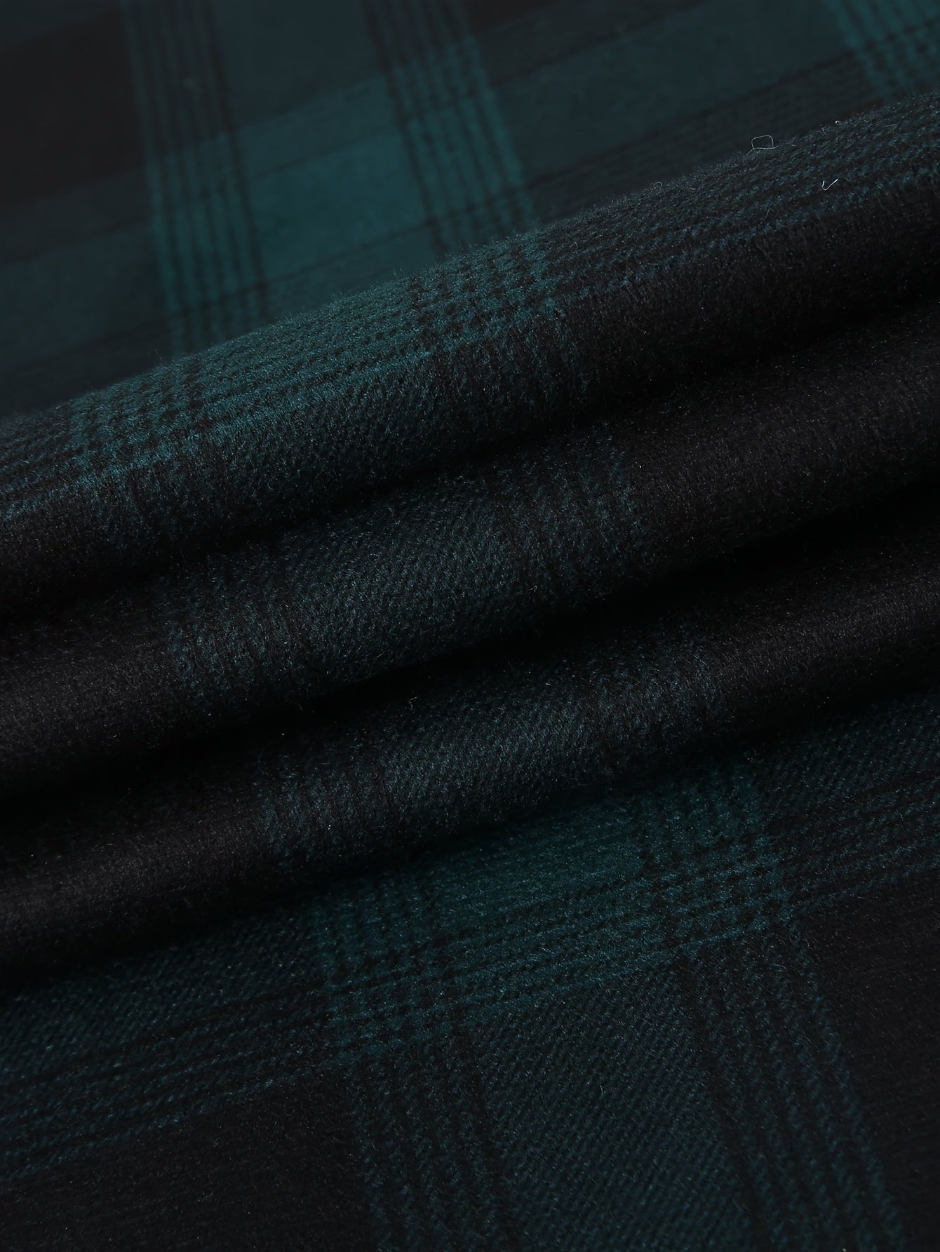 Men's Fleece-Lined Hoodie - Casual & Sporty, Plaid Pullover with Button Detail, Long Sleeve, Loose Fit for Fall/Winter