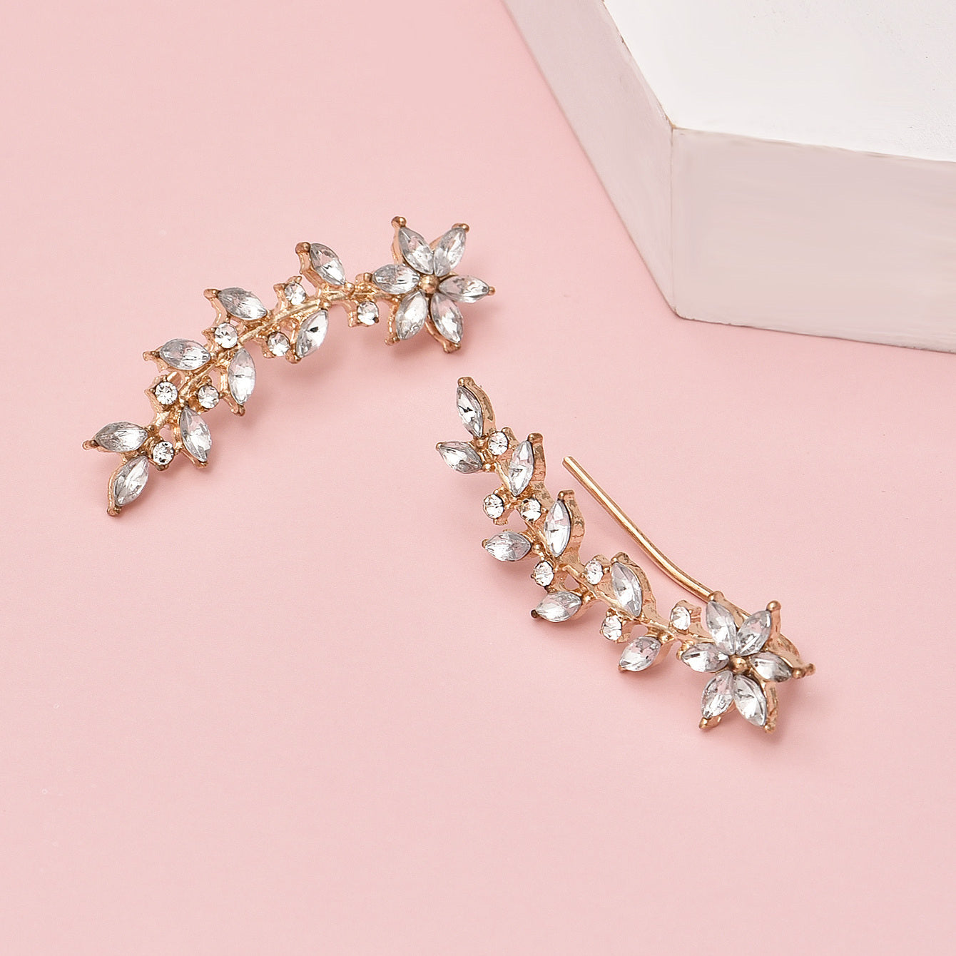 Boho Earrings with Gold-tone